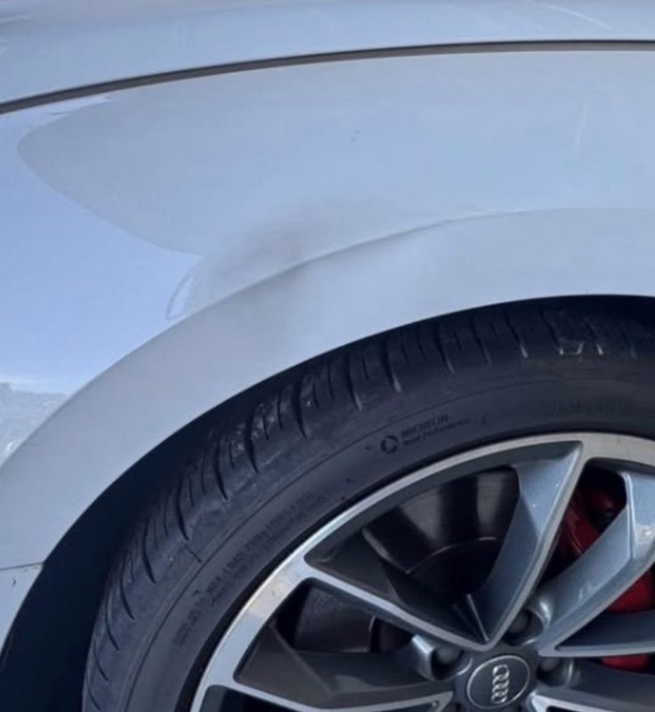 Paintless Dent Repair (PDR) before — 2019 Audi S5, Calgary